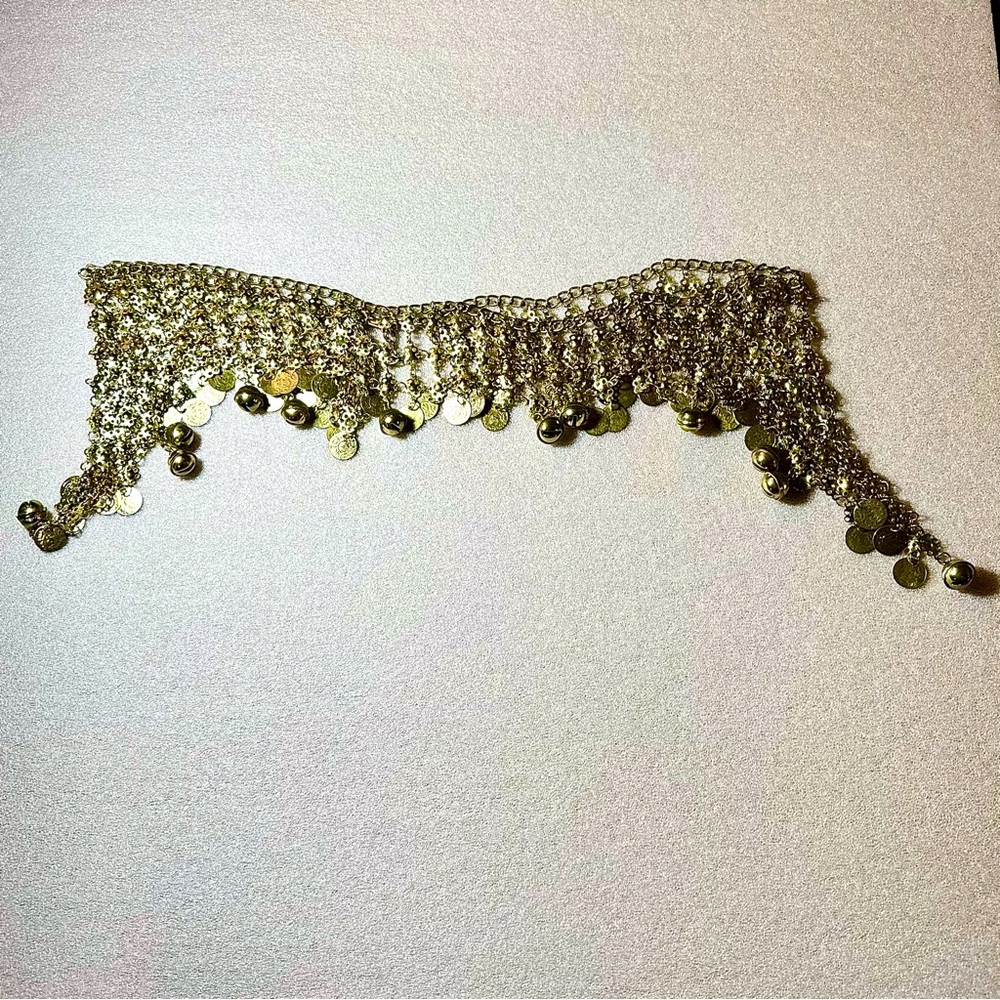 Vintage Coin Belly Dancer Belt with Bells - Picture 5 of 7